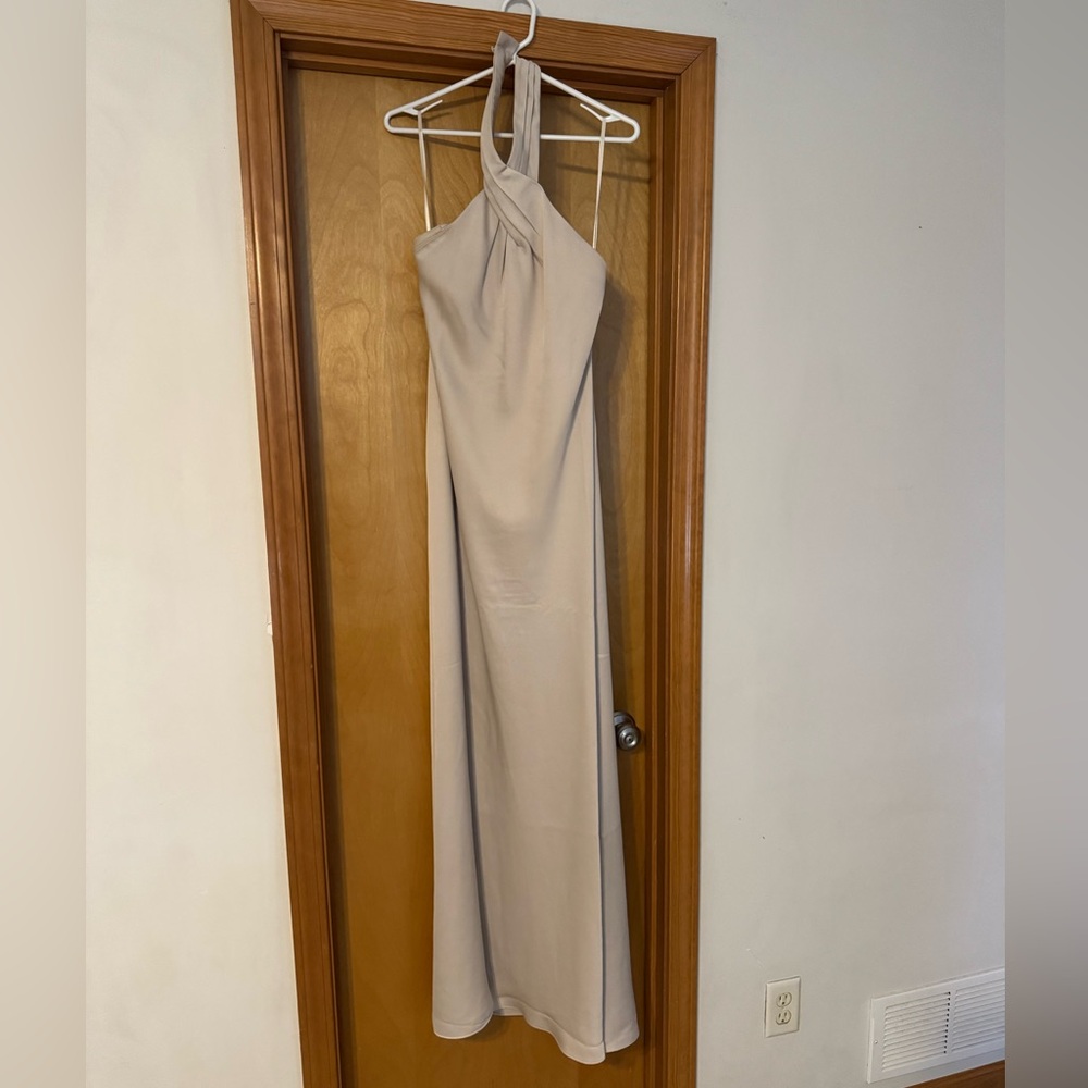 Satin Anthropologie dress